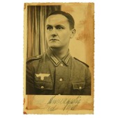 Ritratto fotografico di un soldato della Wehrmacht